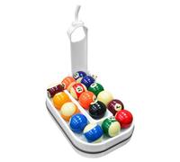 Billiards Training Rack PRO, Allenatore di Abilità per Biliardo E Lanciatore di Palle, Ausilio per La Pratica della Precisione per Snooker E Nine Ball, Attrezzatura per La Pratica per Gli Amant White