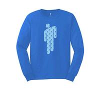 Blue Billie Eilish Maninman Longsleeve autorizzato Uomo maglietta