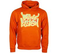 Billie Eilish Felpa con cappuccio Airbrush Flames Blohsh Orange M