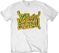 Billie Eilish Maglietta Graffiti Unisex White L