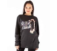 Billie Eilish T Shirt Neon Logo Official Charcoal Grey Long Sleeve, Grigio, M Unisex-Adulto
