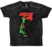 Billie Eilish Maglietta Hands Face Snow Wash Unisex Black 2XL