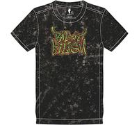 Billie Eilish T Shirt Graffiti Logo Nuovo Ufficiale Unisex Nero Snow Wash Size S