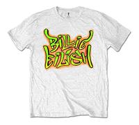 Billie Eilish - T-Shirt # L Unisex White # Graffiti