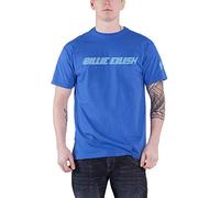 Billie Eilish - T-Shirt # S Unisex Blue # Blue Racer Logo