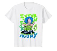 Billie Eilish Ufficiale Agony White Maglietta, Bambini, Bianco, 6 Anni