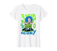 Billie Eilish Ufficiale Agony White Maglietta, Donna, Bianco, XL