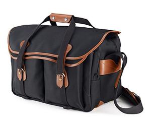 Billingham 555 Black Tan Canvas Camera Bag