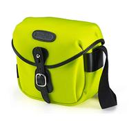 Billingham Borsa Hadley Digital Tela Neon Yellow/Bordi Cuoio nero e interno nero