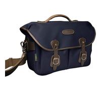 Billingham Borsa Hadley One Tela Blu Navy/Bordi Cuoio cioccolato