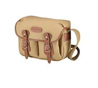 Billingham Hadley - Borsa per fotocamera piccola, in tela kaki e pelle marrone chiaro