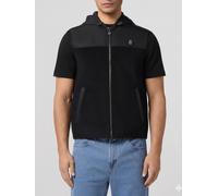 BILLIONAIRE Gilet in cotone e lycra con logo 54 Nero