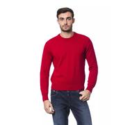 Billionaire Italian Couture Red Merino Wool Men Sweater - XL