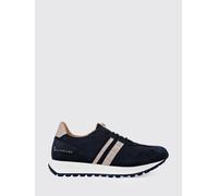 BILLIONAIRE Sneakers basse bicolori in mesh e pelle scamosciata con logo metallico 41 Blue