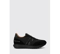 BILLIONAIRE Sneakers basse bicolori in mesh e pelle scamosciata con logo metallico 45 Nero