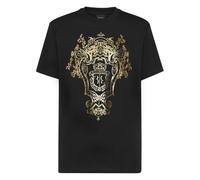 Billionaire - T-Shirt Girocollo con Stemma Logo - - Tops - Uomo - Nero - 4XL