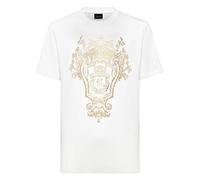 Billionaire - T-Shirt Girocollo Logo Crest - - Tops - Uomo - Bianco - XL