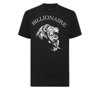 Billionaire - T-Shirt Ricamata Girocollo Leone - - Tops - Uomo - Nero - L