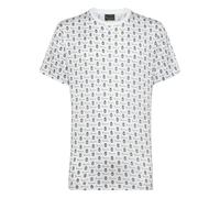 Billionaire - T-shirt Round Neck SS Crest - - Tops - Uomo - Bianco - S