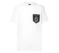 Billionaire, ,Tops ,Uomo ,Bianco ,5XL T-Shirt Girocollo Crest