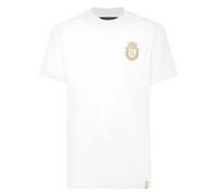 Billionaire, ,Tops ,Uomo ,Bianco ,L T-Shirt Girocollo Ricamata Crest