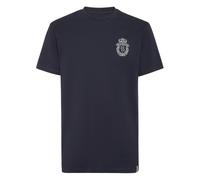 Billionaire, ,Tops ,Uomo ,Blu ,5XL T-Shirt Girocollo Ricamata Crest