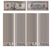 Billum da dollari da collezione - banconota da banconote da dollari 100 | Simulazione di denaro | Fai finta di giocare giocattoli per i viaggi per le donne papà | Banknote Bill Ottimo regalo per colle