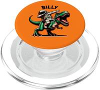Billy Dabbing Astronauta su un cartone animato dinosauro PopSockets PopGrip per MagSafe
