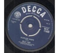 BILLY FURY - SLEEPLESS NIGHTS 7 INCH (7" 45) UK DECCA 1961