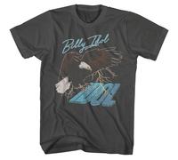 Billy Idol - Aquila - American Classici - Solido Grigio Adulto T-Shirt