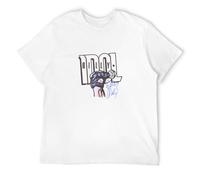 Billy Idol Autograph Fist Men's T Shirt Signature Microphone Punk Rock Concert White M