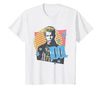 Billy Idol - Profilo retrò Maglietta, Bambini, Bianco, 10 Anni