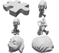 Billy Jigsaw Saw Personaggio Film Horror Figura Modello Stampato 3D