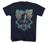 Billy Joel Piano Man 2 T-Shirt Manica Corta Da Uomo Navy Cotone Girocollo