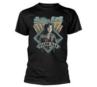 Billy Joel 'Piano Man' (Nero) Maglietta - NUOVO E UFFICIALE