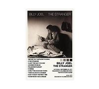 Billy Joel Poster The Stranger Tracklist Album Poster su tela Decorazione artistica da parete Stampa Quadri per soggiorno camera da letto Decorazione senza cornice, 40 x 60 cm