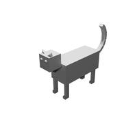 Billy the Box Cat Figura Decorativa da Scrivania Modello Stampato 3D