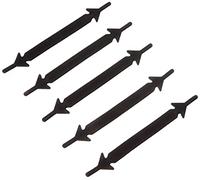 BillyBath Shoewies - Lacci elastici in silicone per scarpe senza allacciatura, per adulti e bambini, Nero, Taglia unica