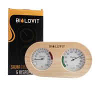 Bilovit Termometro per sauna a pino con igrometro