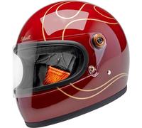 Biltwell Gringo S Garnet, casco integrale XL female Rosso/Oro