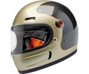Biltwell Gringo SV, casco integrale M female Grigio Scuro/Beige Scuro/Oro
