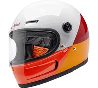Biltwell Gringo SV, casco integrale XL female Bianco/Rosso/Arancione