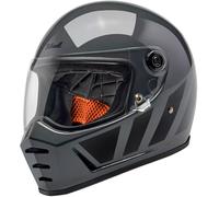 Biltwell Lane Splitter Inertia, casco integrale XL female Grigio Scuro/Nero