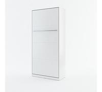 BIM Furniture LENART Concept PRO - Armadio con letto pieghevole verticale, colore: bianco opaco, 90 x 200 cm