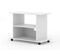 Mobile TV basso con ruote Yogi Cm 80 x 40 x 60H colore Bianco