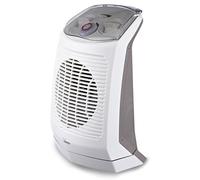 Bimar HF201 Termoventilatore da Bagno Oscillante con Timer 24h, Stufetta Elettrica Caldobagno con Programmatore, Riscaldamento per Bagno e Casa, Bianco e Grigio