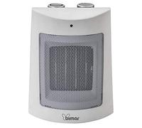 Bimar HP108 Stufetta Elettrica, Termoventilatore Elettrico da 1500W a Basso Consumo con Termostato Regolabile e 2 Potenze di Riscaldamento, Corpo in Plastica con Maniglia Integrata