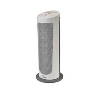 BIMAR - Termoventilatore PTC HP129 a Colonna Oscillazione Termostato Ambiente Regolabile Idoneo per Ambienti di 20 mq Potenza 2000 W Colore Bianco /Gr