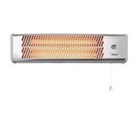 bimar, Stufa al quarzo a parete hr312, alluminion e metallo, 58,3x11,5x13,3 cm, grigio