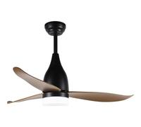 bimar VSPL1120 Wi-Fi Ventilatore da soffitto Ø 112 cm con 3 Pale in ABS, Timer, Luce LED, Ventilatore con Telecomando, Controllo Vocale, Motore Silenzioso